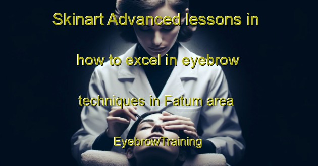 Skinart Advanced lessons in how to excel in eyebrow techniques in Fatum area | EyebrowTraining | EyebrowClasses | SkinartTraining-Netherlands
