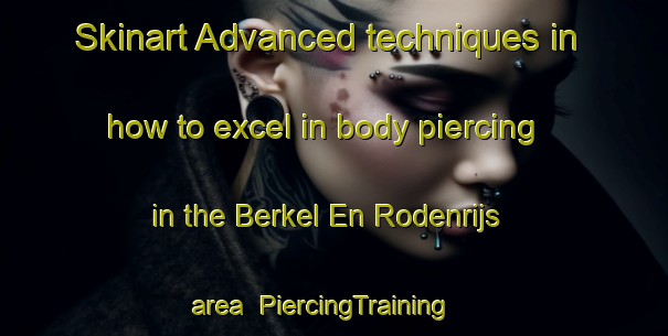 Skinart Advanced techniques in how to excel in body piercing in the Berkel En Rodenrijs area | PiercingTraining | PiercingClasses | SkinartTraining-Netherlands