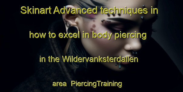 Skinart Advanced techniques in how to excel in body piercing in the Wildervanksterdallen area | PiercingTraining | PiercingClasses | SkinartTraining-Netherlands