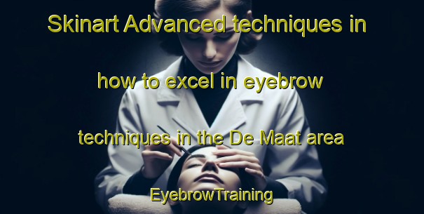 Skinart Advanced techniques in how to excel in eyebrow techniques in the De Maat area | EyebrowTraining | EyebrowClasses | SkinartTraining-Netherlands