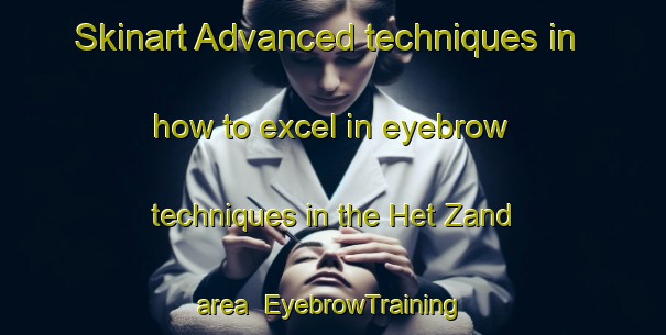 Skinart Advanced techniques in how to excel in eyebrow techniques in the Het Zand area | EyebrowTraining | EyebrowClasses | SkinartTraining-Netherlands