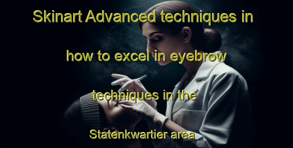 Skinart Advanced techniques in how to excel in eyebrow techniques in the Statenkwartier area | EyebrowTraining | EyebrowClasses | SkinartTraining-Netherlands