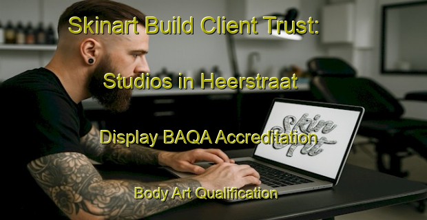 Skinart Build Client Trust: Studios in Heerstraat - Display BAQA Accreditation | Body Art Qualification Authority | BAQA-Netherlands