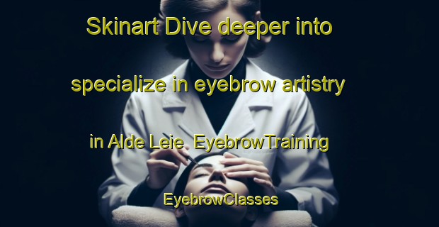 Skinart Dive deeper into specialize in eyebrow artistry in Alde Leie | EyebrowTraining | EyebrowClasses | SkinartTraining-Netherlands