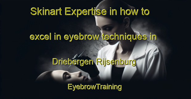 Skinart Expertise in how to excel in eyebrow techniques in Driebergen Rijsenburg | EyebrowTraining | EyebrowClasses | SkinartTraining-Netherlands