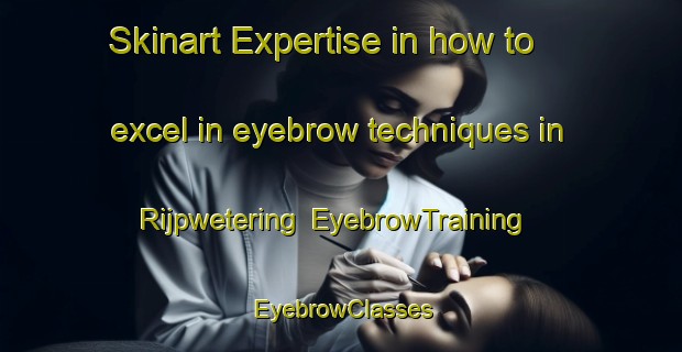Skinart Expertise in how to excel in eyebrow techniques in Rijpwetering | EyebrowTraining | EyebrowClasses | SkinartTraining-Netherlands
