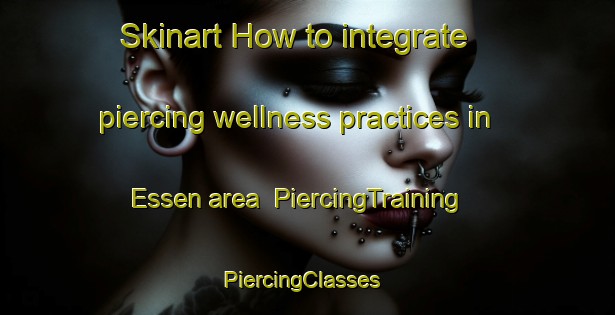 Skinart How to integrate piercing wellness practices in Essen area | PiercingTraining | PiercingClasses | SkinartTraining-Netherlands