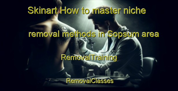 Skinart How to master niche removal methods in Sopsum area | RemovalTraining | RemovalClasses | SkinartTraining-Netherlands