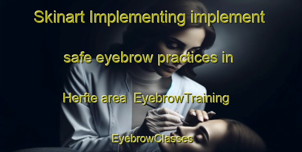 Skinart Implementing implement safe eyebrow practices in Herfte area | EyebrowTraining | EyebrowClasses | SkinartTraining-Netherlands